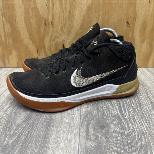 Nike Kobe AD Black Gold Anthracite Gum Soles 2018 922482-009 Men's size 10