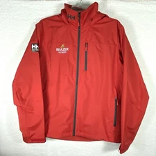 Helly Hansen Mens Helly Tech Hooded Waterproof Jacket Red/Black XL Logo