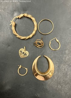 7 Piece 14K Gold Scrap Lot 5.64g