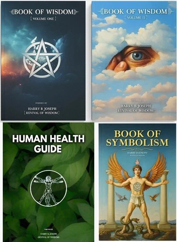 Book of Wisdom Volumes 1 & 2, Book of Symbolism & Human Health Guide 4 book set.