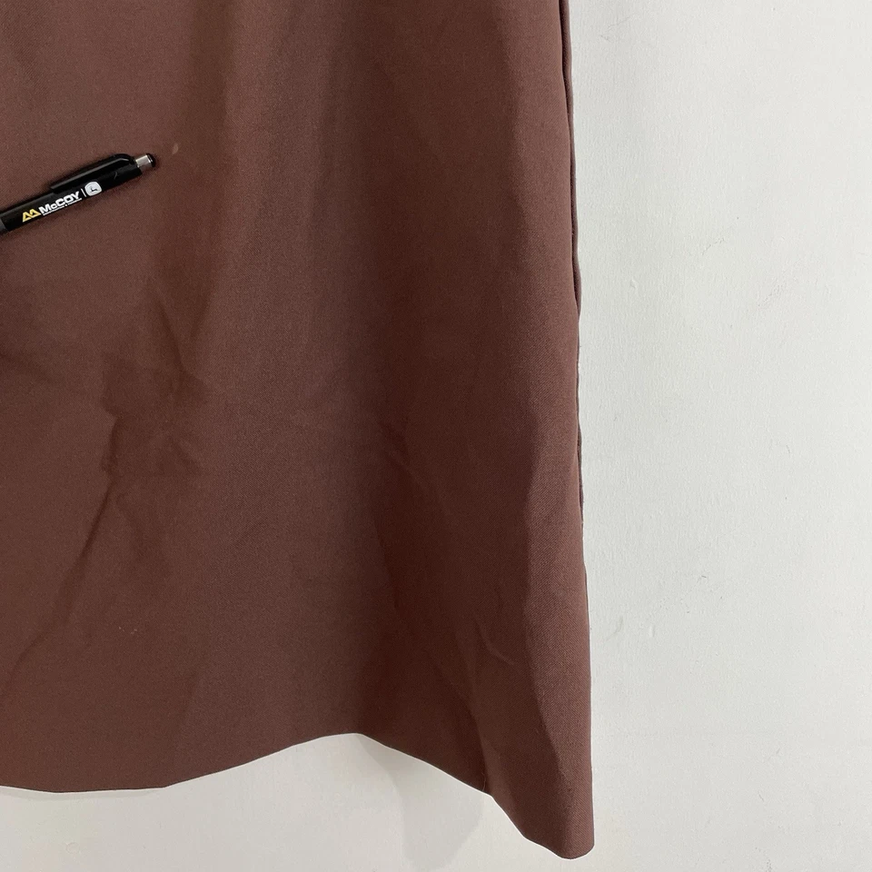 Falda Nikki Pull On Hasta la Rodilla Cintura Elástica Talla 20 Marrón Hecha en EE. UU. Foto 2 de 4