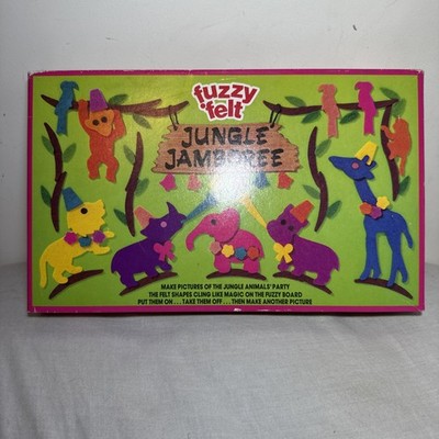 Vintage Fuzzy Felt Jungle Jamboree 1987 Allan Industries