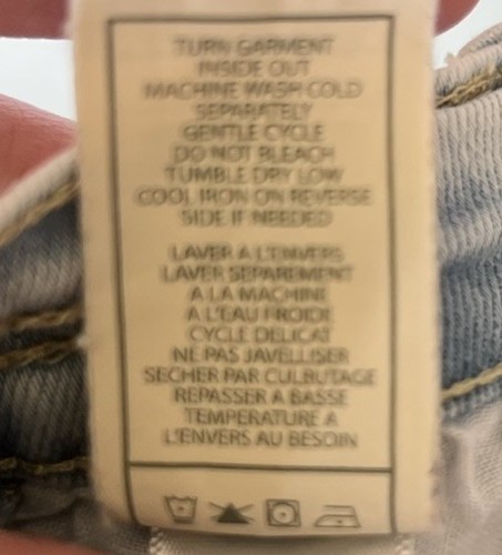 7 FOR ALL MANKIND light Wash Jeans Raw Hem BABY 12 month - Picture 8 of 11