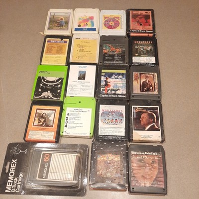 Lot Of 19 8-TRACK Tapes As Is On Audio Cassette Vintage Country, Gospel, etc
