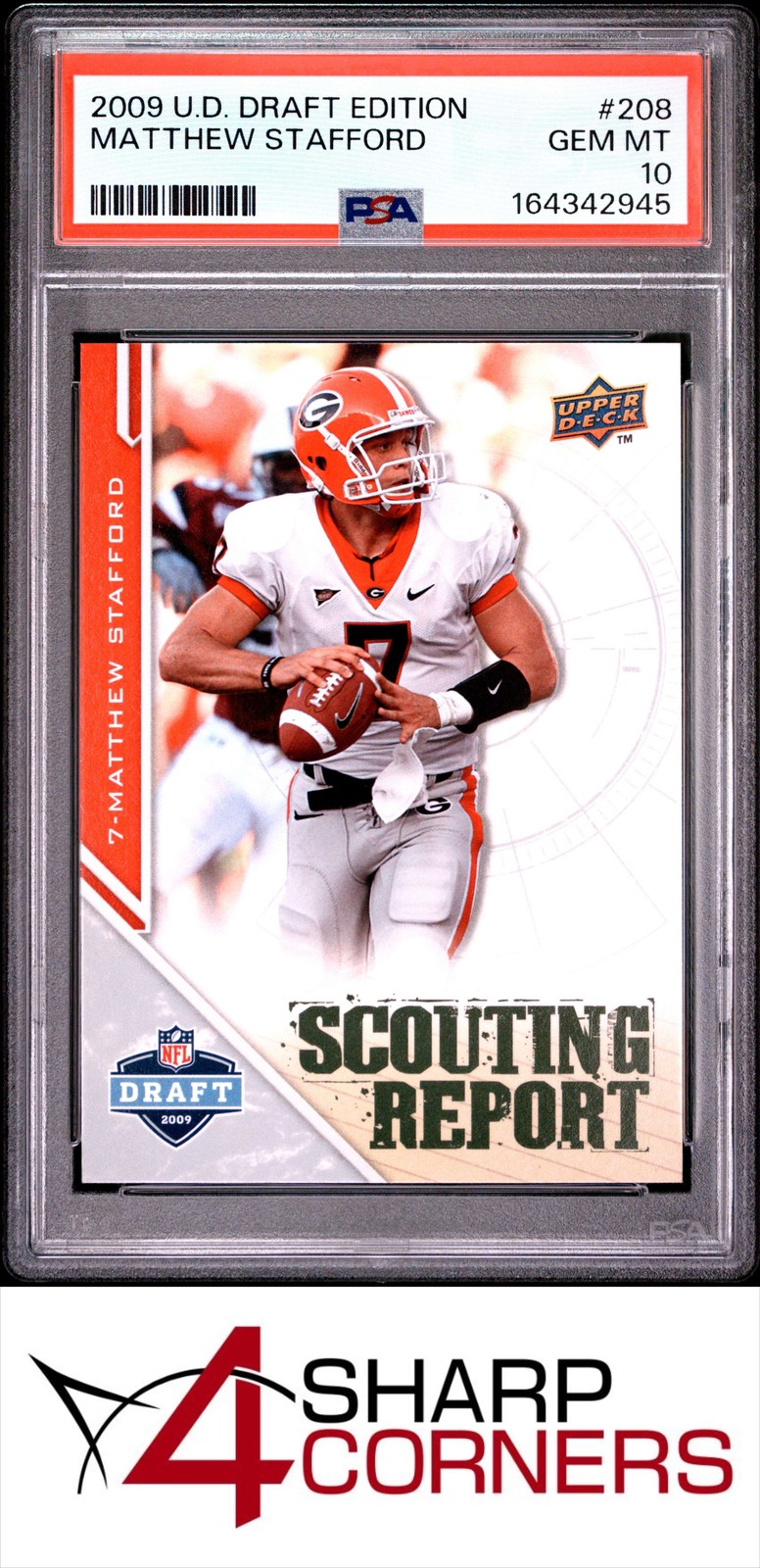 Matthew Stafford Upper Deck Draft Edition #208 Base