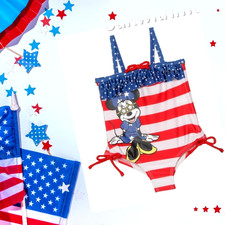 BABY Disney Minnie Mouse 1-Piece Swimsuit 3-6 mos. NEW Tags FREE Sh/Track/Ins