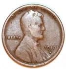 1916-S Lincoln Wheat Cent - Very Good - #4071LC