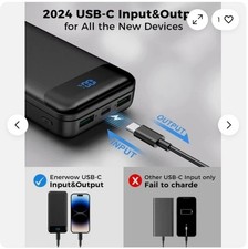 Portable Charger Power Bank 40000mAh Powerbank PD 30W and QC 4.0 Fast Charging