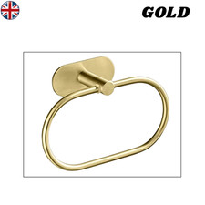 Bathroom Towel Ring Rack Holder Wall Mounted Self-Adhesive Stainless Steel