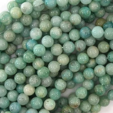 Natural Russian Green Amazonite Round Beads Gemstone 15" Strand 6mm 8mm 10mm