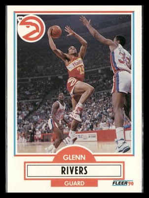 1990-91 Fleer Glenn Rivers Atlanta Hawks #U-3