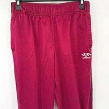 Umbro Track Pants Men Medium Maroon Soccer Jo...