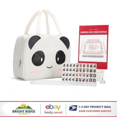 Lightweight Mahjong Set with 0.8-Inch Melamine Tiles and Beginner-Friendly Guide