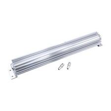 1 Set Transmission Cooler 18" Dual Pass Satin Aluminum Finned Transmission