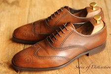 Prada Tan Brown Leather Oxford Brogue Shoes Men's UK 7 US 8 EU 41 RRP $1090