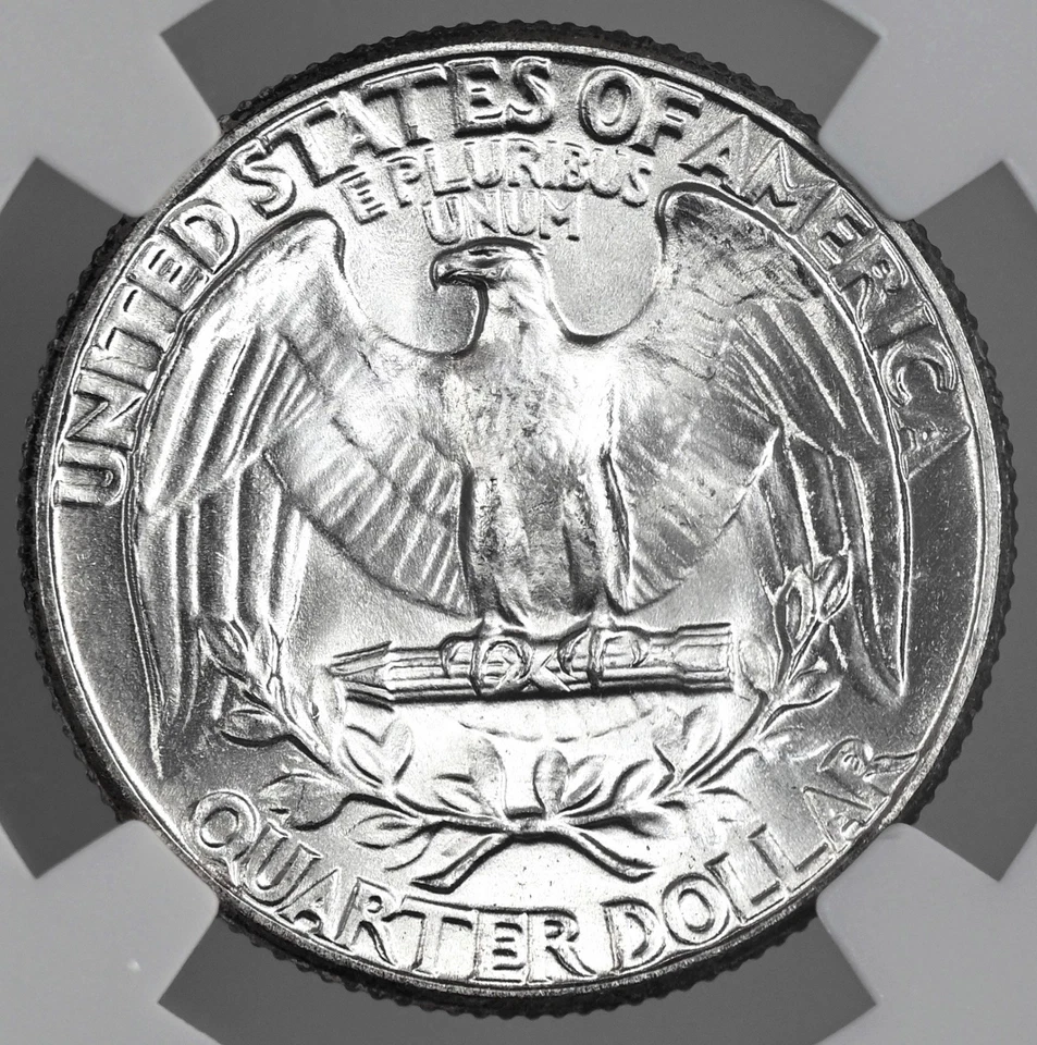 1935-P 25C WASHINGTON SILVER QUARTER NGC MS65 #8405238-021 - Image 3 of 4