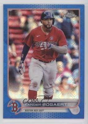 2022 Topps Chrome Logofractor Edition Blue Refractor /150 Xander Bogaerts 04eb