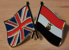 UK & EGYPT FRIENDSHIP Flag Metal Lapel Pin Badge Great Britain