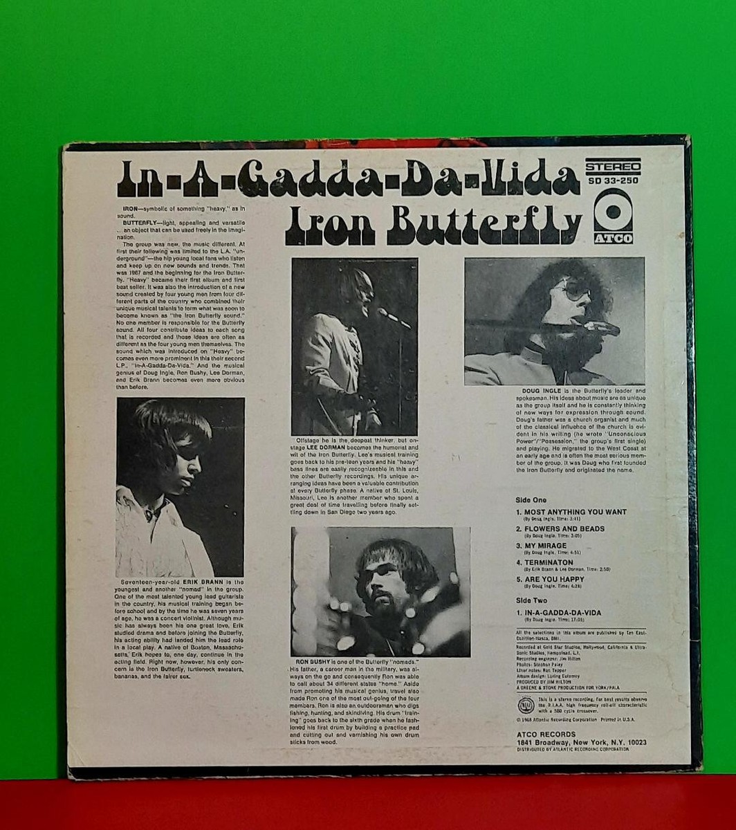 IRON BUTTERFLY IN A GADDA DA VIDA LP RECORD 33 RPM ALBUM | eBay