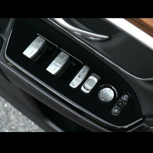 Aluminum 11X Window Lift Panel Switch Sticker Trim For Honda CR-V CRV 2017-2022 - Picture 4 of 14