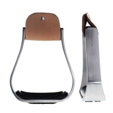 Western Saddle Leather Aluminum Stirrups.