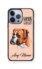Personalized Boxers Dog Face Custom Pet Phone Case Cover for iPhone Samsung gift
