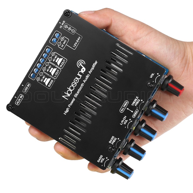 HiFi 2.1 Channel Bluetooth 5.1 Power Amplifier Board+Case Stereo Subwoofer Amp