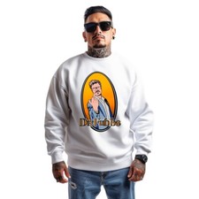 NEW Art Society x Dr. Fubbs AUTO BIRD WHITE CREW SWEATSHIRT SM-4XLRG MADE IN USA