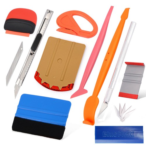 Vinyl Car Wrapping Tool Gasket Squeegee Knife Scraper Decal TUCK Kit Water Wiper