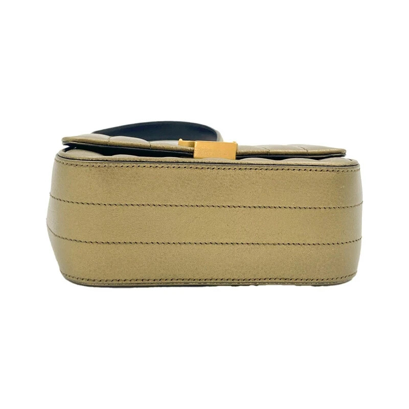 Borsa a tracolla Saint Laurent Vicky Ysl Monogram trapuntata con catena in pelle