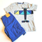 Gymboree Boys 4T Sky Rider Airplane Tee Blue Shorts Set NWT 