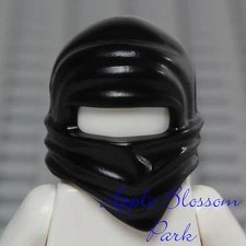 NEW Lego Ninjago Ninja BLACK HEAD WRAP - Cole Boy Minifig Headwrap Hood Hat Gear