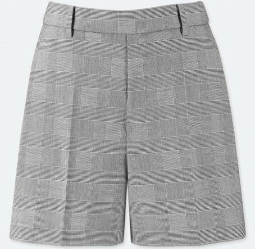 Uniqlo WOMEN Smart Shorts (Checked) S 