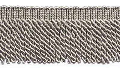 Bullion Fringe Trim, Style# EF25, Color# 049 - Silver Grey [Sold By The Yard]