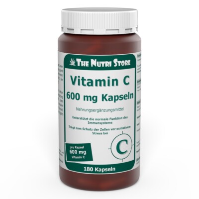 Vitamin C 600 mg Kapseln 180 Stk. - PZN 14290007 - unterstützt das Immunsystem