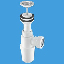 McAlpine C-BASIN1 1¼" Adjustable Inlet Basin Trap with Centre Pin Waste AA10W