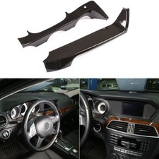 For 11-13 Mercedes Benz C Class W204 Carbon Fiber Style Dashboard Display Cover For 11-13 Mercedes Benz C Class W204 Carbon Fiber Style Dashboard Display Cover