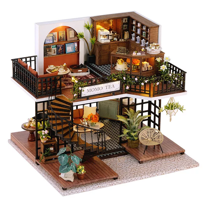 DIY Miniature Dollhouse Kit | Breezy Time Cafe