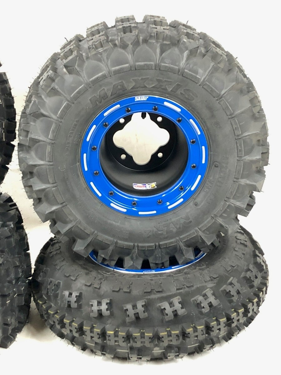 DWT G3 Beadlock Rims Maxxis Razr 2 Tires Front/Rear XC Yamaha