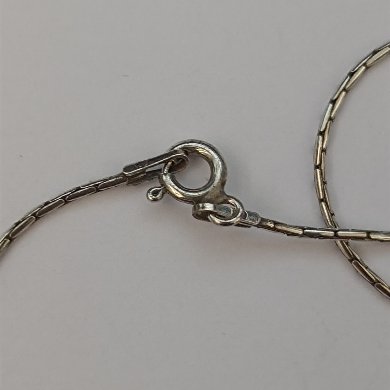 Sterling Silver Necklace Folk Ethnic Animal Artisan Eilat Stone Modernist Unique