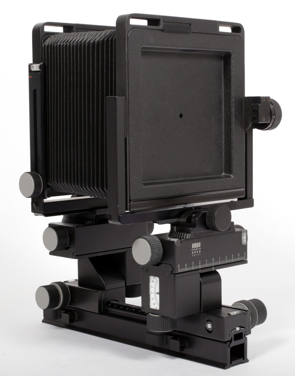 Arca Swiss M Monolith 4X5 camera with telescoping rail + fresnel