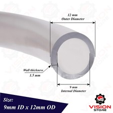 PVC Tube Clear Plastic Hose Pipe -Food Grade- Fish Pond Car Aquariums Air Water