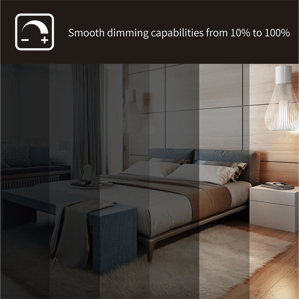 2-PACK LED Flush Mount Dimmable Ceiling Light 4000K Daylight 10"/12"/14 - Image 3 of 4