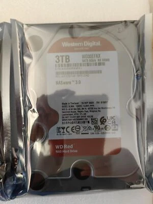 3TB WD30EFAX 5400RPM SATA 3.5" NASware 3.0 HDD Hard Disk Drive