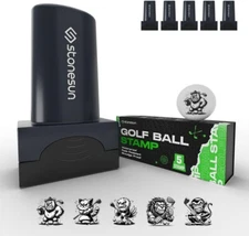 Golf Ball Self Inking Stamp Marker Set Durable Waterproof Golfing Accessories