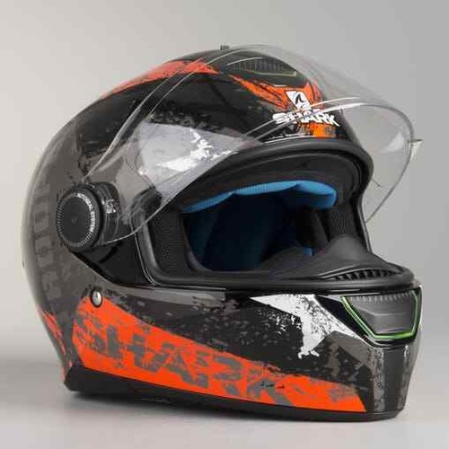Shark Skwal 1 Trooper Helmet Black-Orange Motorcycle Motorbike | eBay