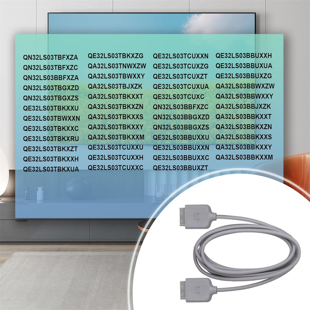 Câble One Connect Samsung BN39-02615A 2,5 M - Pour TV QLED 32" Modèles QN32LS03TBF, QE32LS03TBK, Etc.