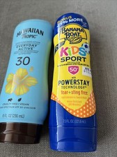Banana boat Hawaiian tropic sunscreen