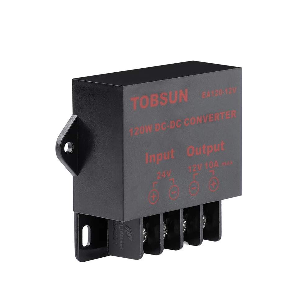 Convertidor de voltaje DC 24V reductor a DC 12V 10A 120W regulador de voltaje reductor Foto 4 de 4
