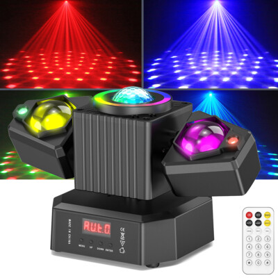 2 Arm Moving Head Light RGBW Beam Laser Disco Ball Light DJ Stage Light DMX